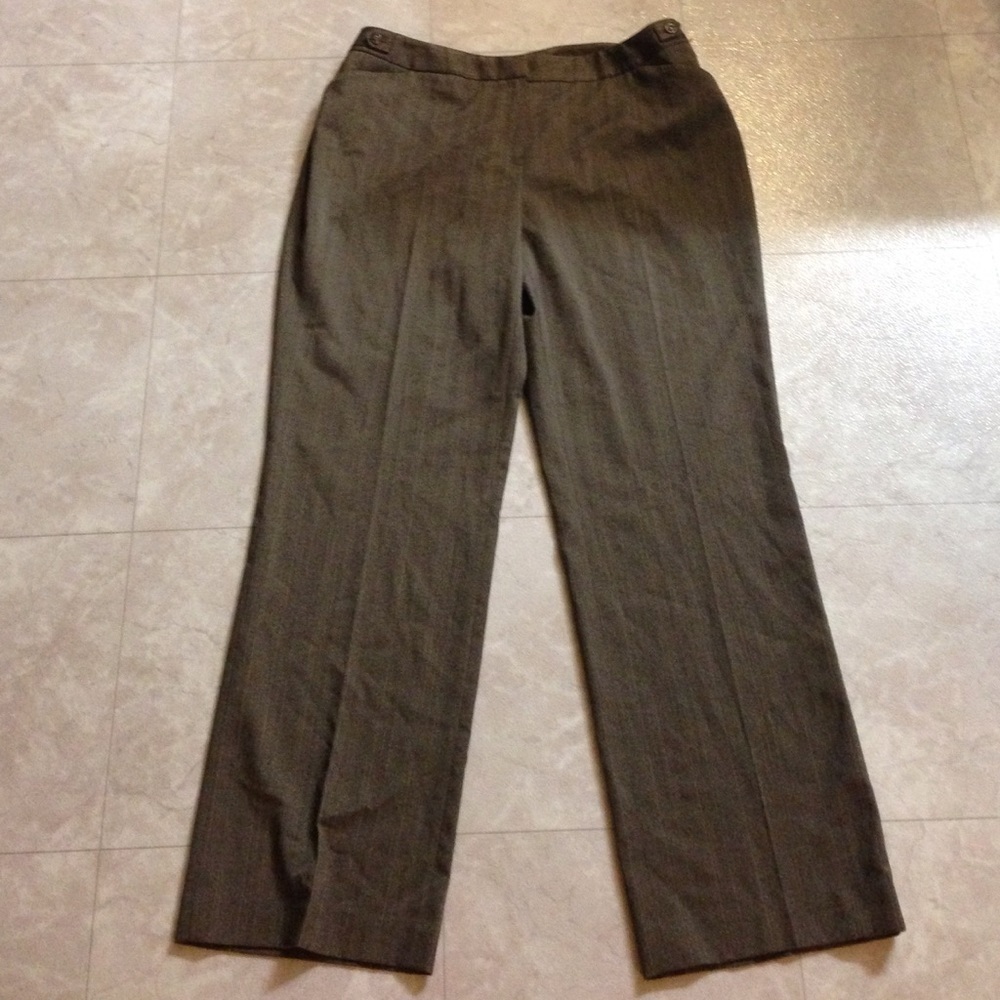🆕 AK Anne Klein Brown Dress Pants 14W